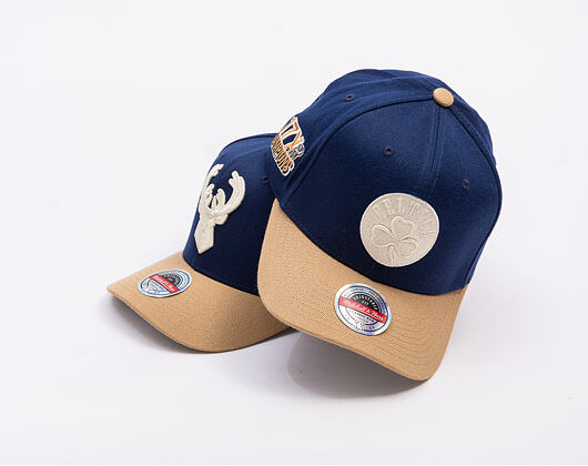 Kappe Mitchell & Ness - Sand Storm Classic Red - Boston Celtics - Navy/Sand