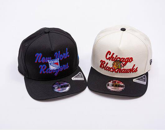 Basecap New Era - NHL Chainstitch 9FIFTY A-Frame - New York Rangers - Black