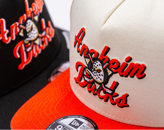 Basecap New Era - NHL Chainstitch 9FIFTY A-Frame - Anaheim Ducks - Chrome White