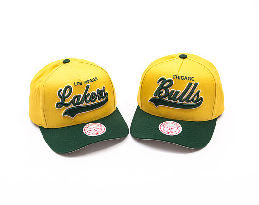 Kappe Mitchell & Ness - Harvest Gold Pro Crown - LA Lakers - Gold/Green