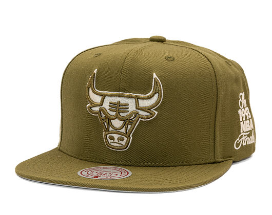 Kappe Mitchell & Ness - NBA Fashion Basic Snapback - Chicago Bulls - Olive