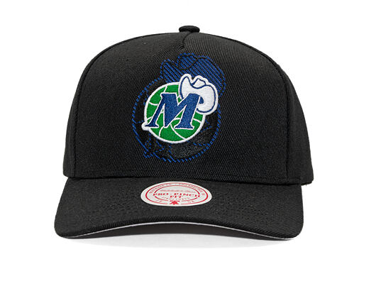 Kappe Mitchell & Ness - NBA Tilted Pro Snapback Hwc - Dallas Mavericks - Black