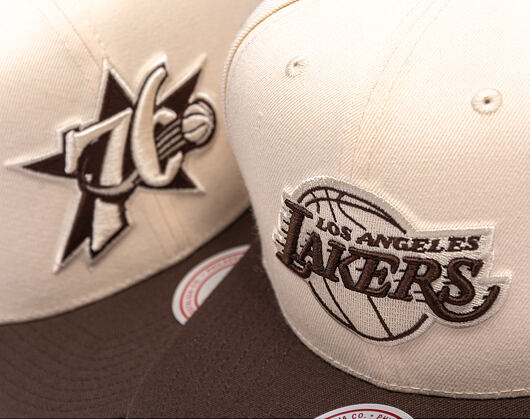 Kappe Mitchell & Ness - NBA Fashion Basic 2T Snapback - Los Angeles Lakers - Cream