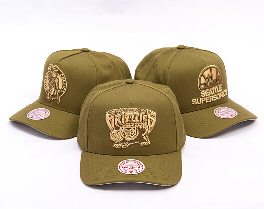Kappe Mitchell & Ness - NBA Fashion Basic Pro HWC - Vancouver Grizzlies - Olive