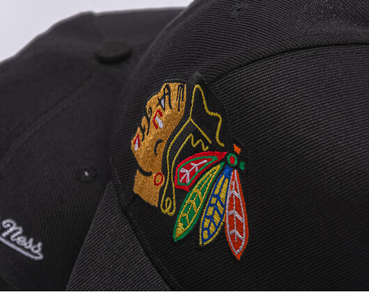 Kappe Mitchell & Ness - NHL Busted Pro - Chicago Blackhawks - Black