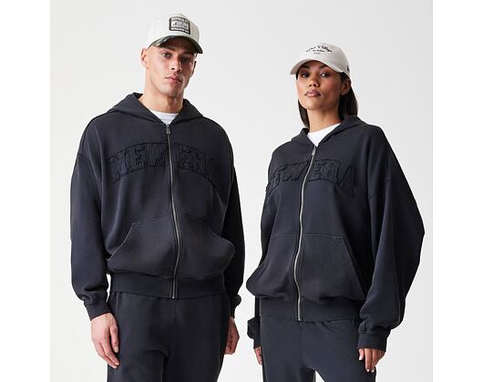Pullover New Era - Branded Washed Full-Zip Hoody - Black
