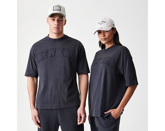 T-Shirt New Era - Branded Washed Oversized Tee - Black