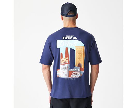 T-Shirt New Era - Branded Location Oversized Tee - Navy