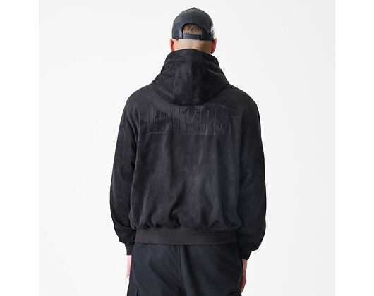 Jacke New Era - NBA Suede Hooded Jacket - LA LAkers - Black