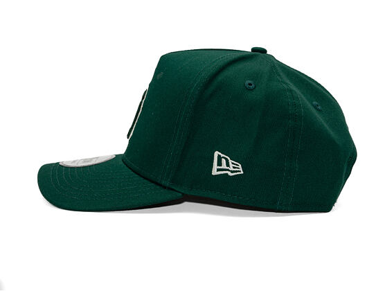 Kappe New Era - MLB Team Outline 9FORTY A-Frame - NY Yankees - Dark Green / Stone