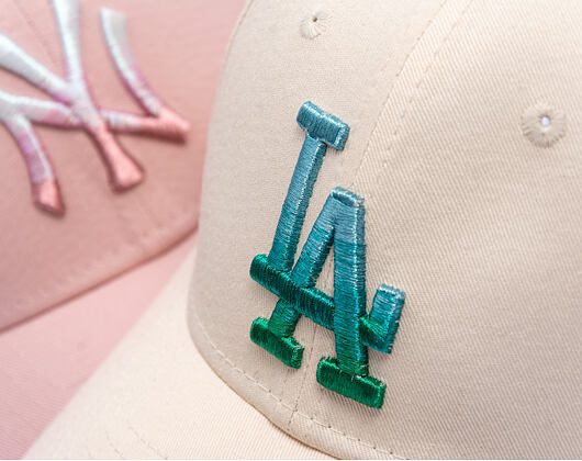 Damen Kappe New Era - MLB Womens Metallic Logo 9FORTY - LA Dodgers - Cream