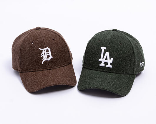 Kappe New Era - MLB Melton Wool 9FORTY - Detroit Tigers - Brown / White
