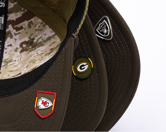 Kappe New Era - NFL25 "Salute to Service" - 9SEVENTY Stretch-Snap  Bay Packers 