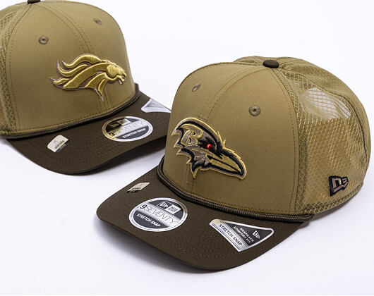 Kappe New Era - NFL25 "Salute to Service" - 9SEVENTY Stretch-Snap - Baltimore Ravens 