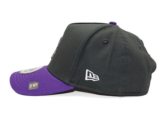 Kappe New Era - NFL Charcoal Drop 9FORTY A-Frame - Minnesota Vikings - Steel Clouds / Purple