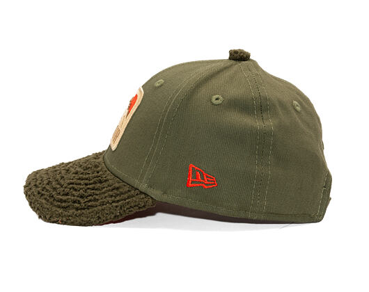 Kinder Kappe New Era - Branded Kids Outdoor 9FORTY - Olive / Orange