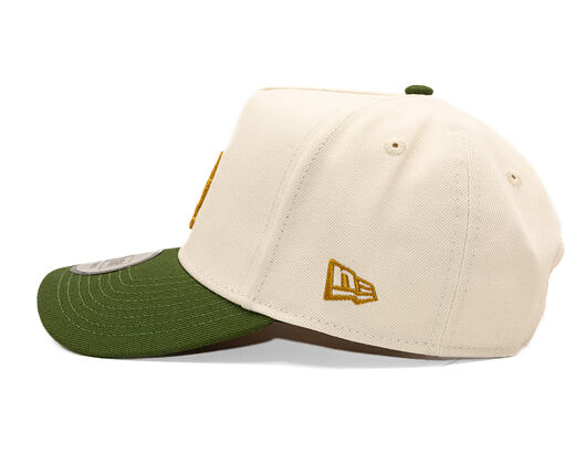 Kappe New Era - MLB WS Patch 9FORTY A-Frame - LA Dodgers - Cream / Rifle Green