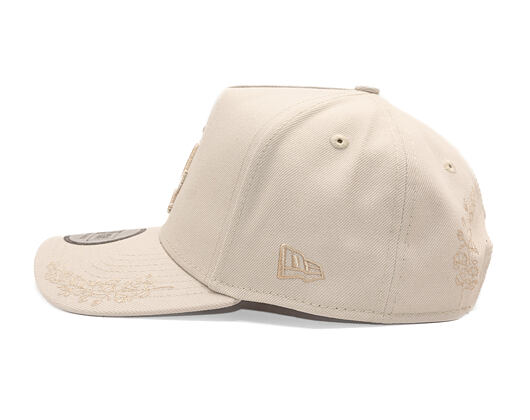 Kappe New Era - MLB Tonal Icon 9FORTY A-Frame - LA Dodgers - Stone