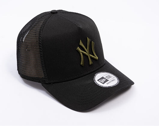 Kappe New Era - MLB Essential 9FORTY Trucker - NY Yankees - Black / Rifle Green
