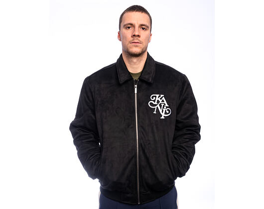 Jacke Karl Kani - Legacy Faux Suede Bowling Jacke - Black