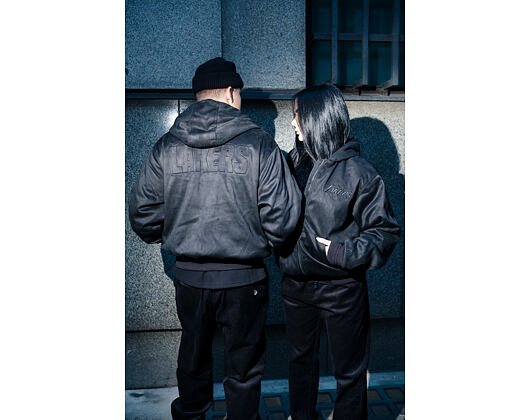 Jacke New Era - NBA Suede Hooded Jacket - LA LAkers - Black