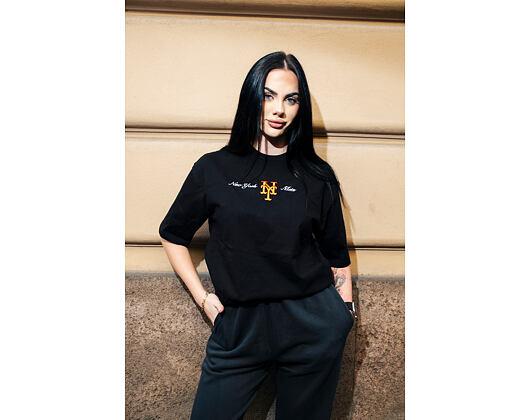 T-Shirt New Era - MLB Graphic Oversized Tee - NY Mets - Black