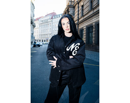 Jacke New Era - Branded Cord Coach Jacket - Black