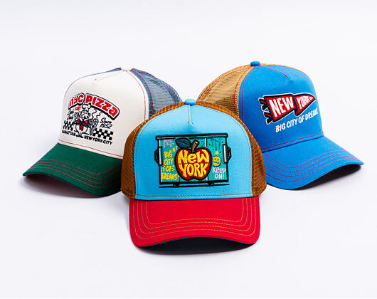 Kappe Stetson - Trucker Cap Big Apple by JJ Hats - Red/Blue