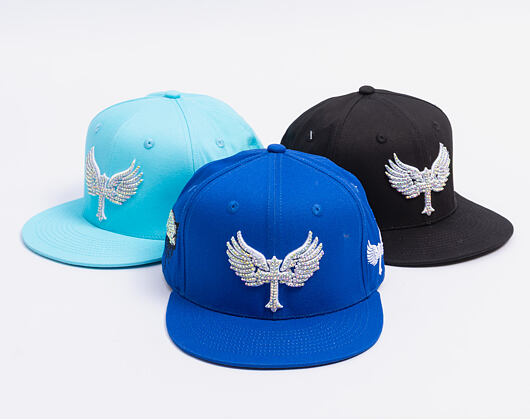 Kappe Reflection Luxury Shine Loud Snapback - Royal Blau / Weiß