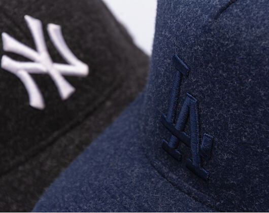 Kappe New Era - MLB Melton Wool 9FORTY A-Frame - LA Dodgers - Navy