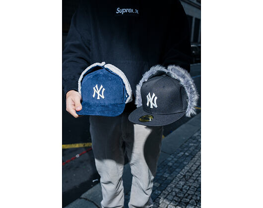 Kappe New Era - MLB Dogear Cord 59FIFTY - NY Yankees - Navy / Cream