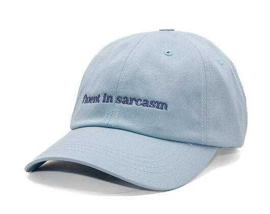 Kappe 8by8 - Dadcap - "fluent in sarcasm" - Baby Blue/Lavender