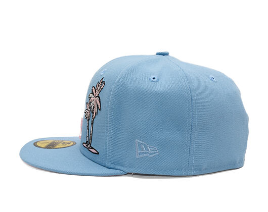 Kappe New Era - MLB Palm & Taco 59FIFTY - LA Dodgers - Sky Blue / Pink UV