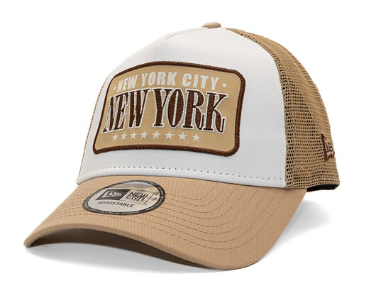 Kappe New Era - Branded Location Patch 9FORTY Trucker - Camel