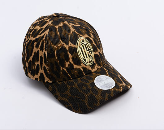 Damen Kappe New Era -  Leopard 9FORTY - Ac Milan - Brown