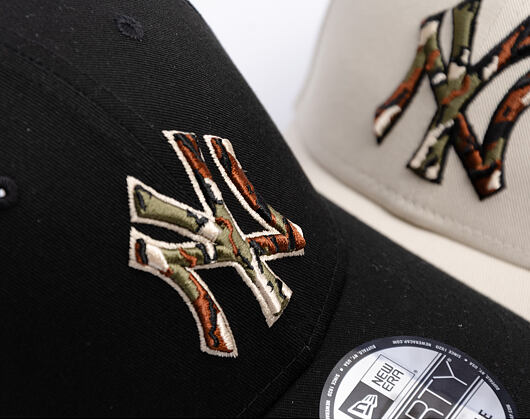 Kappe New Era - MLB Outline Camo 9FORTY - NY Yankees - Black