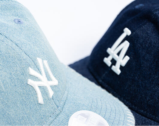 Damen Kappe New Era - MLB Denim Stitch 9TWENTY - NY Yankees - Pastel Blue
