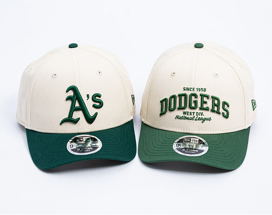 Kappe New Era - MLB Colorblock 9FORTY M-CROWN - Oakland Athletics - Cream