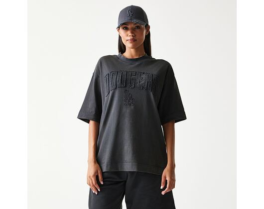 T-Shirt New Era - MLB Washed Boxy Tee - LA Dodgers - Dark Grey