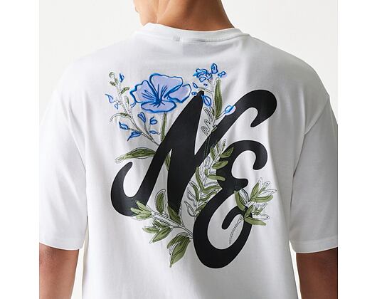 T-Shirt New Era - Floral Graphic Oversized Tee - White