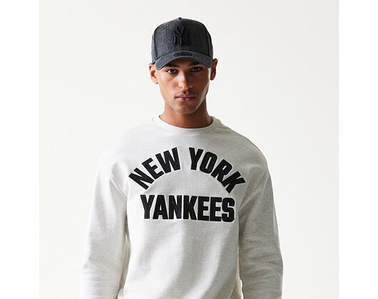 Pullover New Era - MLB Graphic Oversized Crewneck - NY Yankees - Heather Grey