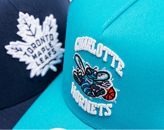Kappe Mitchell & Ness - Charlotte Hornets - Double Clutch Pro Snapback Hwc - Teal