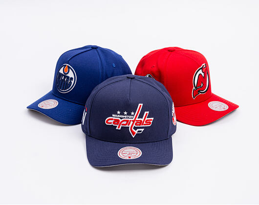 Kappe Mitchell & Ness - Washington Capitals - Double Clutch Pro Snapback - Navy