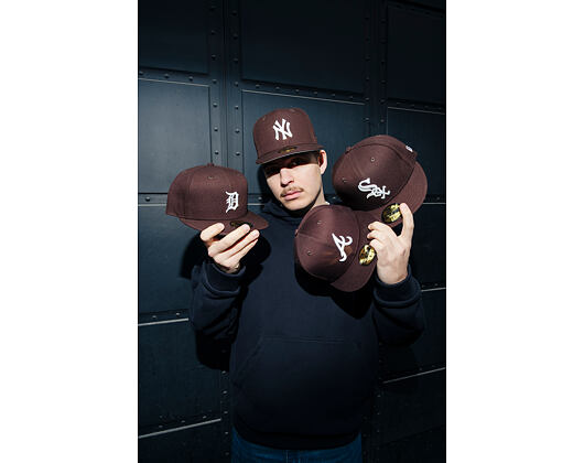 Kappe New Era - MLB Seasonal 59FIFTY - Detroit Tigers - Burnt Wood - Brown