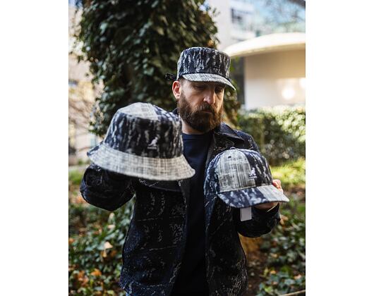 Hut Kangol - TRENDS PACK - Denim Mashup Bucket - Black Topstitch