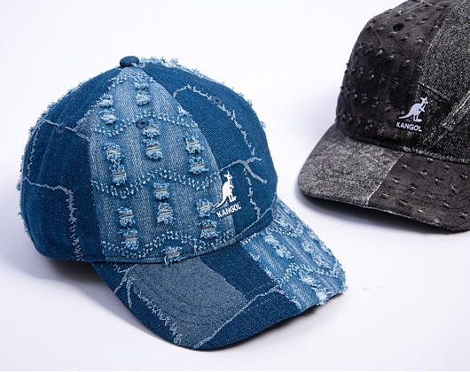 Kappe Kangol - TRENDS PACK - Denim Mashup Baseball - Medium Blue