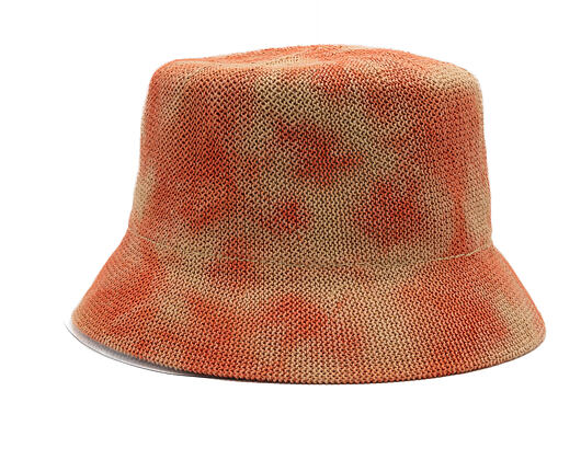 Hut Kangol - Tie Dye Knit Bucket - Coral Flame/Natural