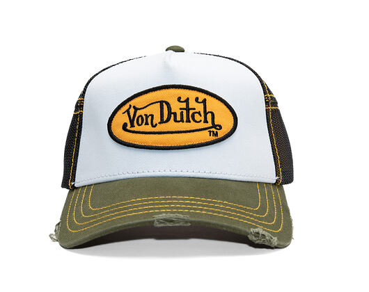 Kappe Von Dutch - Trucker - Classic Logo Olive/White