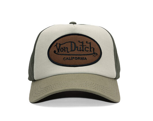 Kappe Von Dutch - Trucker - Cali Patch Olive/Brown