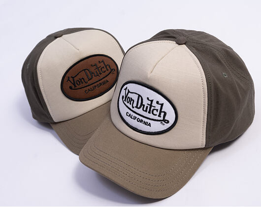 Kappe Von Dutch - Trucker - Cali Patch Olive/White
